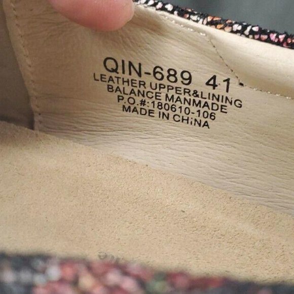 Alegria by PG Lite Women’s Slip On Shoes Sz 41 US 10 Floral Leather - Picture 9 of 9